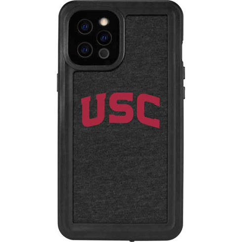 University of Southern California USC Bold Logo iPhone 12 Pro Max Waterproof Case