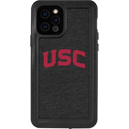 University of Southern California USC Bold Logo iPhone 12 Pro Waterproof Case