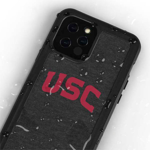 University of Southern California USC Bold Logo iPhone 12 Pro Waterproof Case