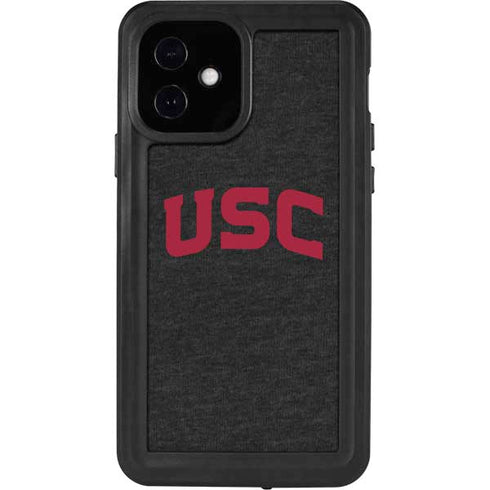 University of Southern California USC Bold Logo iPhone 12 Waterproof Case