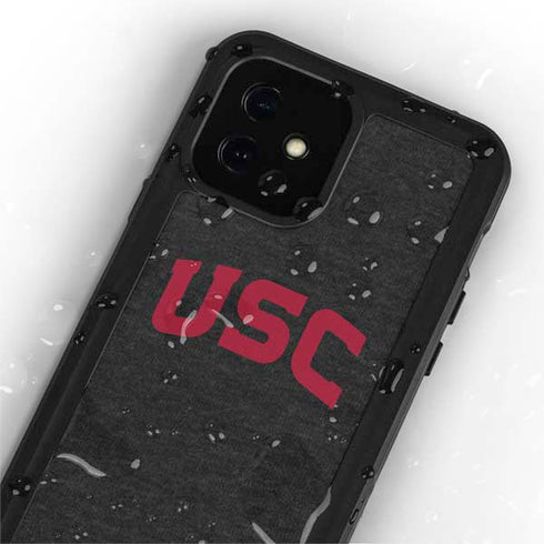 University of Southern California USC Bold Logo iPhone 12 Waterproof Case