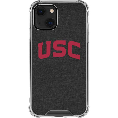 University of Southern California USC Bold Logo iPhone 14 Plus Clear Case
