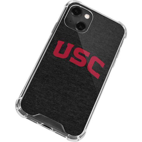 University of Southern California USC Bold Logo iPhone 14 Plus Clear Case