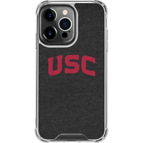 University of Southern California USC Bold Logo iPhone 14 Pro Clear Case
