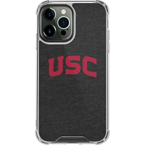 University of Southern California USC Bold Logo iPhone 14 Pro Max Clear Case