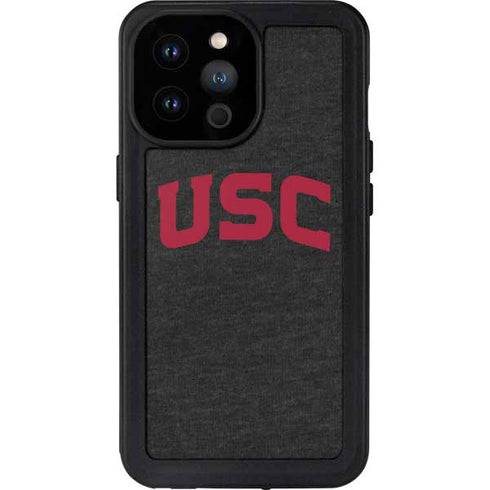 University of Southern California USC Bold Logo iPhone 14 Pro Max Waterproof Case