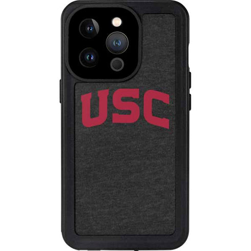 University of Southern California USC Bold Logo iPhone 14 Pro Waterproof Case