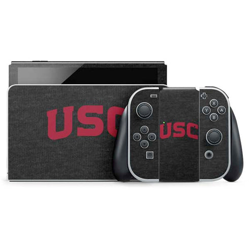 University of Southern California USC Bold Logo Nintendo Switch OLED (2021) Skin