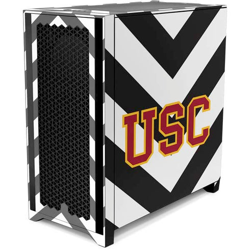 University of Southern California USC Chevron Corsair 4000D Tempered Glass Mid-Tower ATX Case Skin