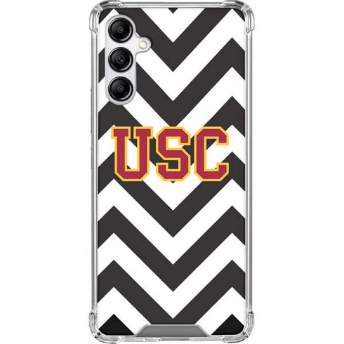 University of Southern California USC Chevron Galaxy A14 5G Clear Case