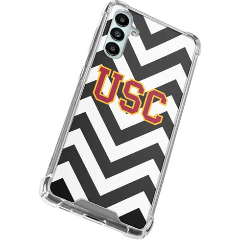 University of Southern California USC Chevron Galaxy A14 5G Clear Case