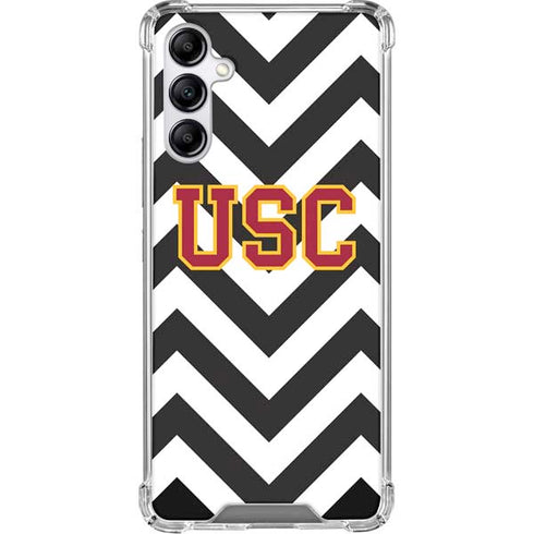 University of Southern California USC Chevron Galaxy A15 5G Clear Case