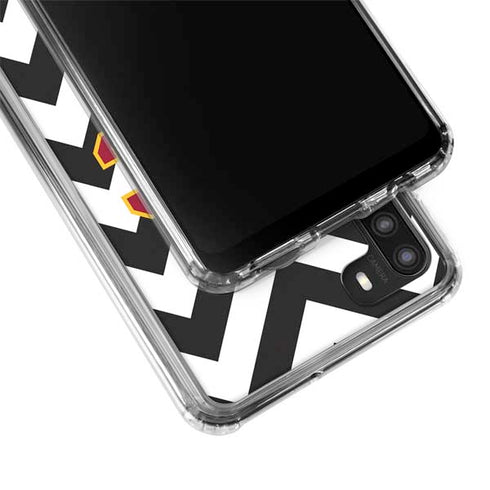 University of Southern California USC Chevron Galaxy A21 Clear Case