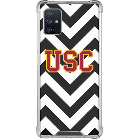 University of Southern California USC Chevron Galaxy A51 5G Clear Case