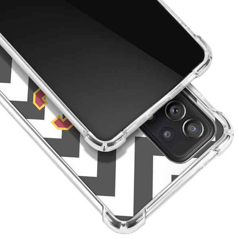 University of Southern California USC Chevron Galaxy A72 5G Clear Case