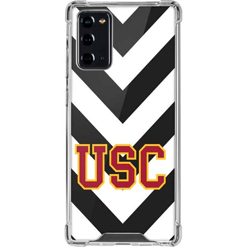 University of Southern California USC Chevron Galaxy Note20 5G Clear Case