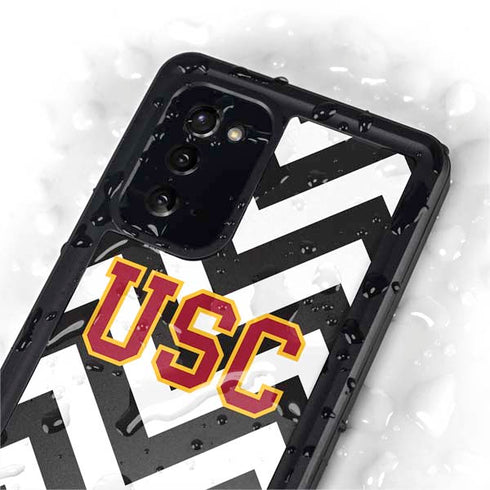 University of Southern California USC Chevron Galaxy Note20 5G Waterproof Case