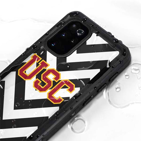 University of Southern California USC Chevron Galaxy S20 Plus Waterproof Case