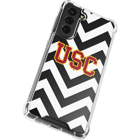 University of Southern California USC Chevron Galaxy S21 FE Clear Case