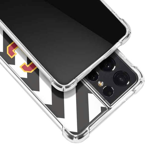 University of Southern California USC Chevron Galaxy S21 Ultra 5G Clear Case