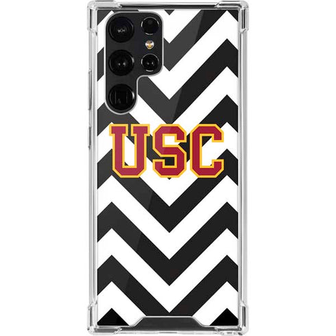 University of Southern California USC Chevron Galaxy S22 Ultra Clear Case