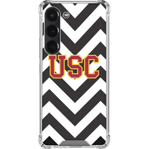 University of Southern California USC Chevron Galaxy S23 Clear Case