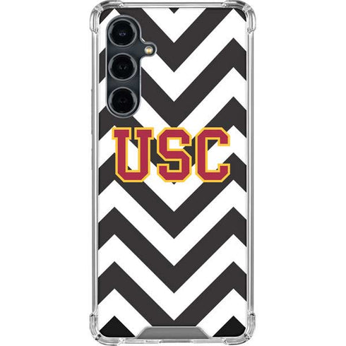 University of Southern California USC Chevron Galaxy S23 FE Clear Case