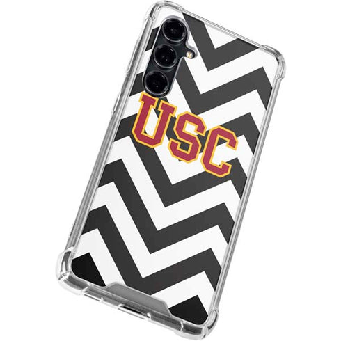 University of Southern California USC Chevron Galaxy S23 FE Clear Case