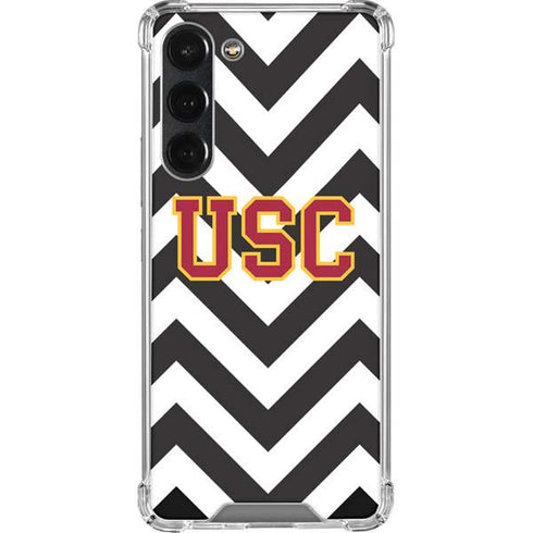 University of Southern California USC Chevron Galaxy S23 Plus Clear Case