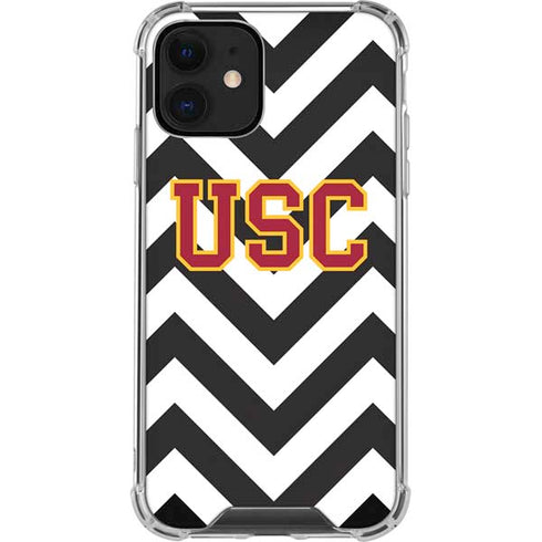 University of Southern California USC Chevron iPhone 12 Clear Case