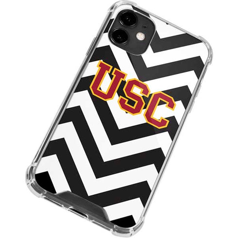 University of Southern California USC Chevron iPhone 12 Clear Case