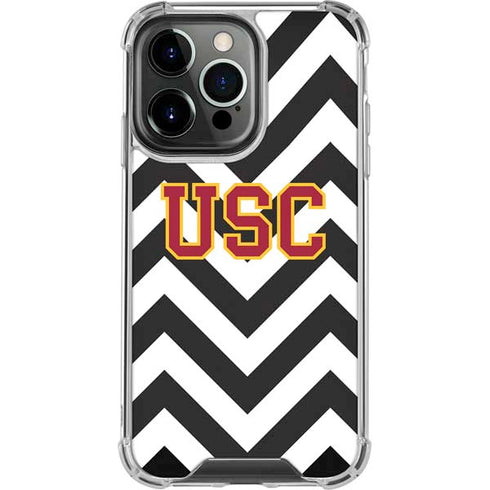University of Southern California USC Chevron iPhone 13 Pro Clear Case