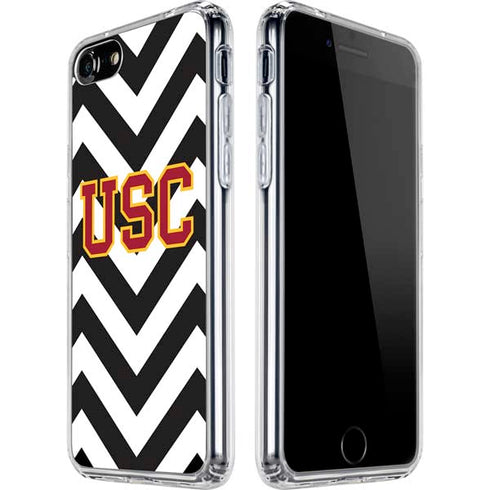 University of Southern California USC Chevron iPhone SE (2nd & 3rd Gen) Clear Case