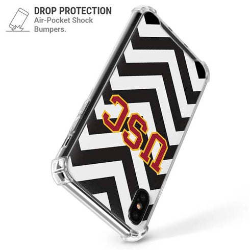 University of Southern California USC Chevron iPhone XS Max Clear Case