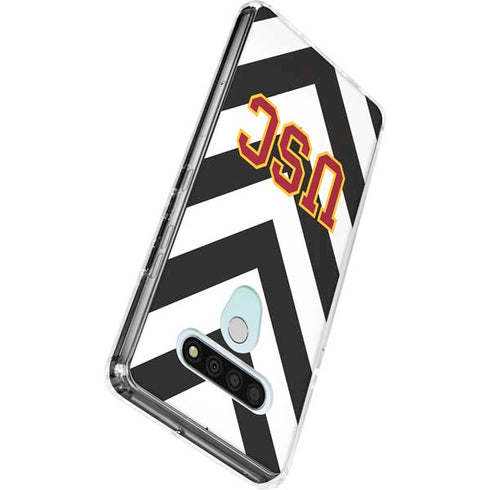 University of Southern California USC Chevron LG Stylo 6 Clear Case