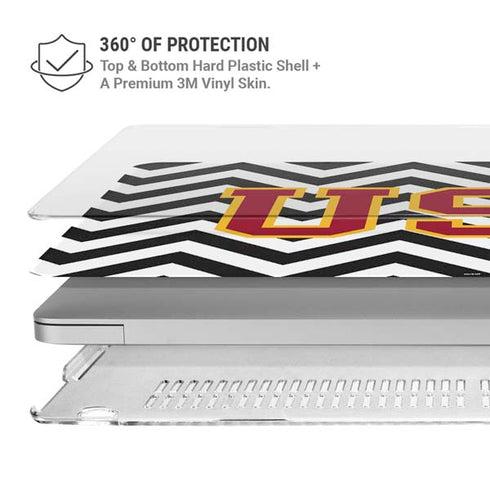 University of Southern California USC Chevron MacBook Air 13in M1 (2021) Case plus Skin