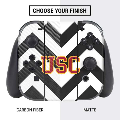 University of Southern California USC Chevron Nintendo Switch Bundle Skin