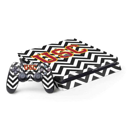 University of Southern California USC Chevron PS4 Slim Bundle Skin