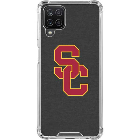 University of Southern California USC Dark Grey Logo Galaxy A12 Clear Case