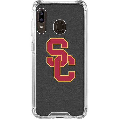 University of Southern California USC Dark Grey Logo Galaxy A30 Clear Case
