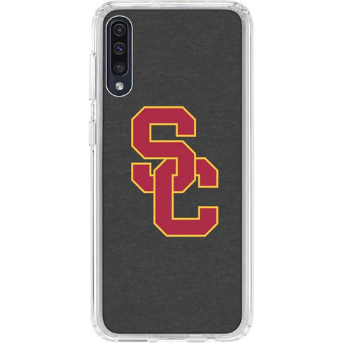 University of Southern California USC Dark Grey Logo Galaxy A50 Clear Case