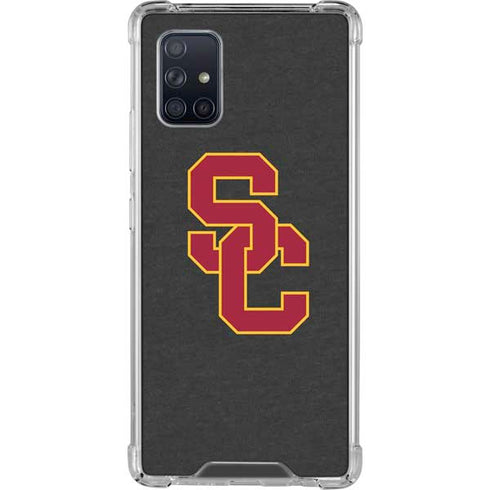 University of Southern California USC Dark Grey Logo Galaxy A71 5G Clear Case