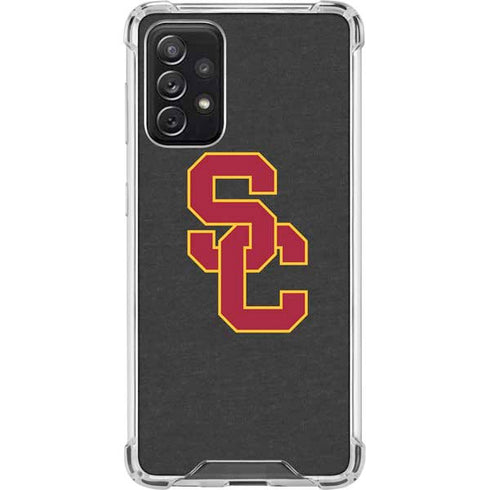 University of Southern California USC Dark Grey Logo Galaxy A72 5G Clear Case