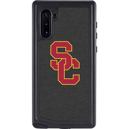 University of Southern California USC Dark Grey Logo Galaxy Note 10 Waterproof Case