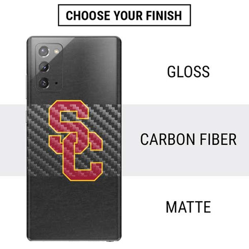 University of Southern California USC Dark Grey Logo Galaxy Note20 5G Skin