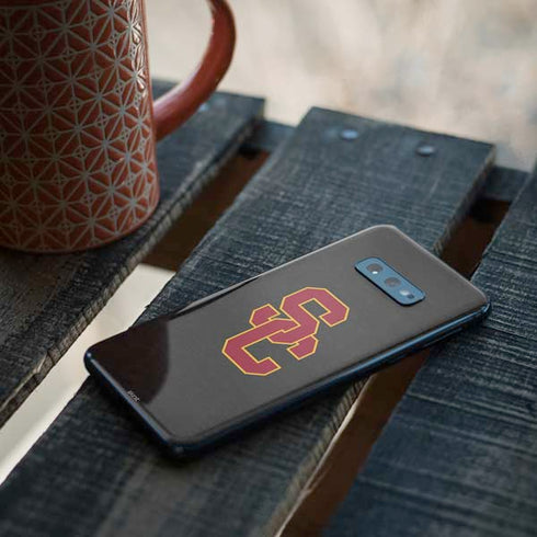 University of Southern California USC Dark Grey Logo Galaxy S10e Skin
