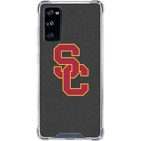 University of Southern California USC Dark Grey Logo Galaxy S20 FE Clear Case