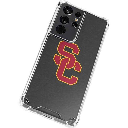 University of Southern California USC Dark Grey Logo Galaxy S21 Ultra 5G Clear Case