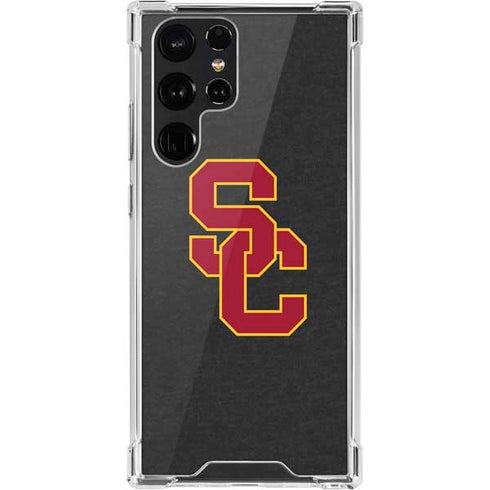University of Southern California USC Dark Grey Logo Galaxy S22 Ultra Clear Case