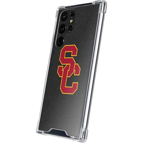 University of Southern California USC Dark Grey Logo Galaxy S22 Ultra Clear Case